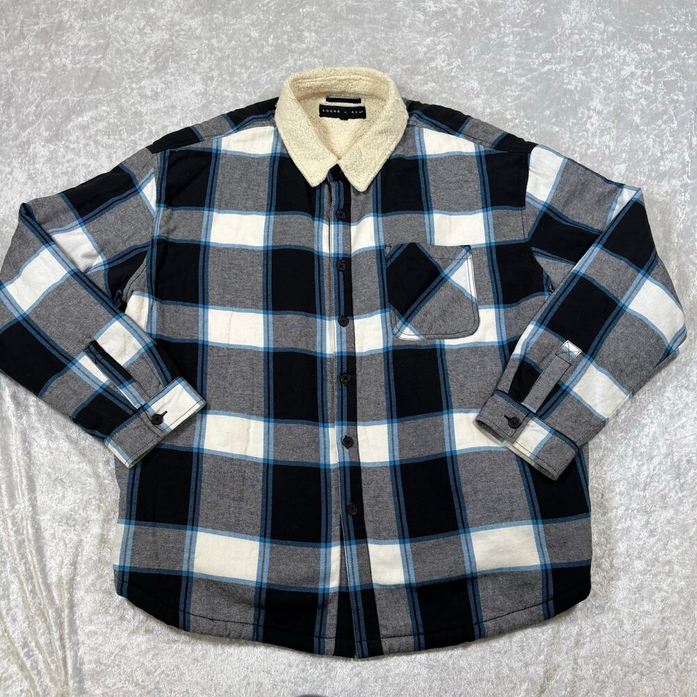 Men’s Edgar + Ash Fleece Lined Flannel Size 2XL